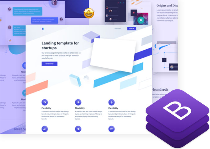 HTML + CSS templates by Cruip and Bootstrap 4 landing page templates